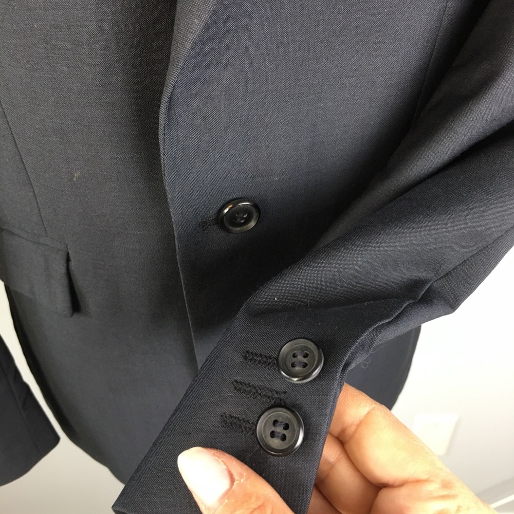 TIGER OF SWEDEN Classic Navy Blazer 100% Wool 48 - Picture 2 of 13
